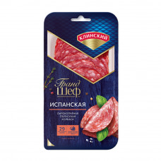 Колбаса Сырокопченая Полусухая Гранд Шеф Испанская 85г
