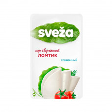 Сыр Sveza Творожный Ломтик Сливочный Нарезка 60% 150г Сыр Sveza Творожный Ломтик Сливочный Нарезка 60% 150г