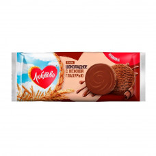 Печенье Любятово Шоколадное в Нежной Глазури 197г