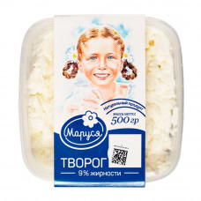 Творог Маруся 9% 500г