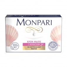 Крем-Мыло Твердое Monpari с Коллагеном 100г
