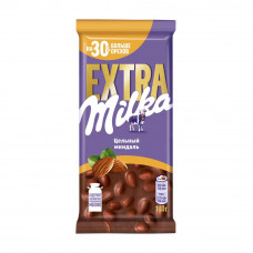 Шоколад Milka Extra Молочный Цельный Миндаль 140г