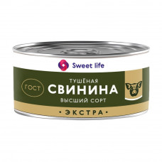 Свинина Тушеная Высший Сорт 325г ж/б Sweet Life