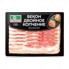 Бекон Сырокопченый Велком Двойного Копчения 150г