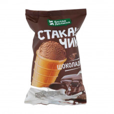 Мороженое Белая Долина Пломбир Шоколадный Стаканчик 70г