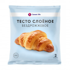 Тесто Слоеное Бездрожжевое Замороженное 500г Sweet Life