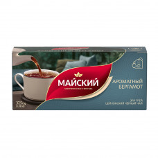 Чай Черный Майский Ароматный Бергамот 25 Пакетиков с/я