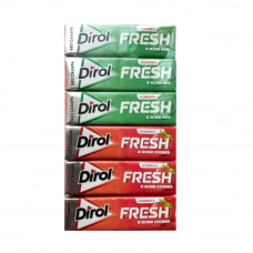 Жевательная Резинка Dirol Fresh Мята Клубника Ассорти 81,6г