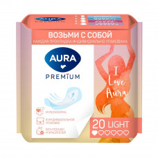 Ежедневные Прокладки Aura Premium Multiform Light 20шт