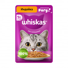 Корм Влажный для Кошек Whiskas Рагу Индейка 75г