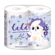 Туалетная Бумага Lulo Lavender 2 Слоя 4 Рулона
