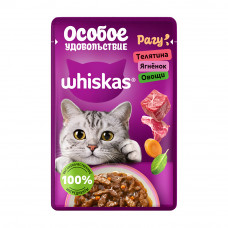 Корм Влажный для Кошек Whiskas Телятина Ягненок Овощи 75г
