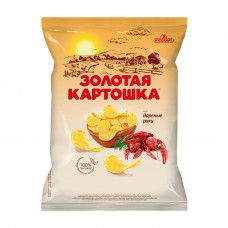 Чипсы Золотая Картошка Вареные Раки 120г