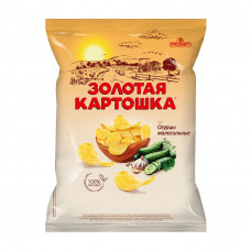 Чипсы Золотая Картошка Огурцы Малосольные 120г