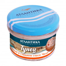 Тунец Атлантика Рубленый в Сладком Соусе Чили 150г