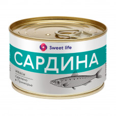 Сардина Иваси Натуральная 250г Sweet Life