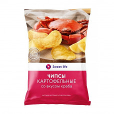 Чипсы Картофельные со Вкусом Краба 120г Sweet Life
