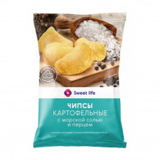 Чипсы Картофельные с Морской Солью и Перцем 120г Sweet Life
