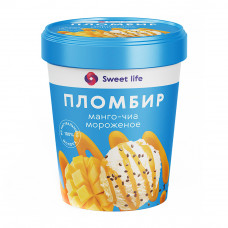 Мороженое Пломбир Манго Чиа 15% 250г Sweet Life
