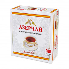 Чай Черный Азерчай с Бергамотом 100 Пакетиков с/я