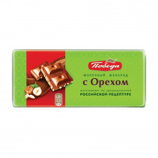 Шоколад Победа Вкуса Молочный с Орехом 80г