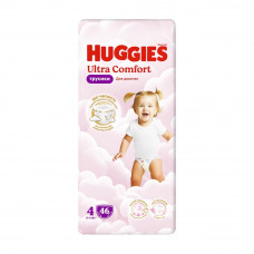 Подгузники-Трусики Huggies для Девочек №4 9-14кг 46шт