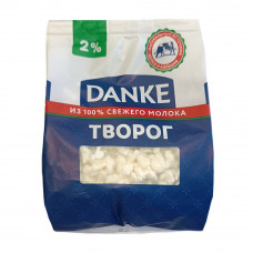Творог Danke Рассыпчатый 2% 350г Пакет Творог Danke Рассыпчатый 2% 350г Пакет