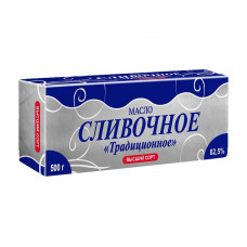 Масло Сливочное Традиционное 82,5% 500г