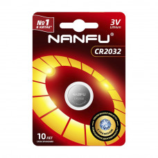 Батарейка Nanfu 2032 Блистер 1шт