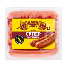 Сосиски Папа Может Супер Копченые 410г