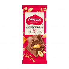 Шоколад Россия Молочный Карамель и Арахис 75г