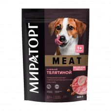 Корм Сухой Meat для Собак Мелких Пород с Телятиной 500г