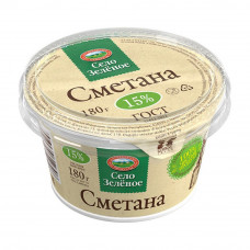 Сметана Село Зеленое 15% 180г