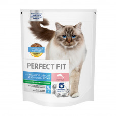 Корм Сухой для Кошек Perfect Fit Шерсть и Кожа Лосось 650г