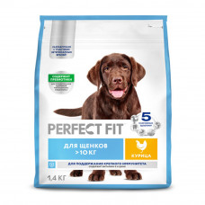 Корм Сухой Perfect Fit для Щенков Крупных Пород Курица 1,4кг