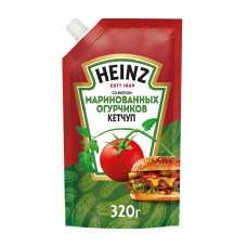 Кетчуп Heinz со Вкусом Маринованных Огурчиков 320г дой-пак