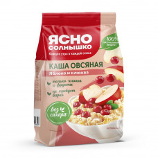 Каша Овсяная Ясно Солнышко Яблоко и Клюква 300г