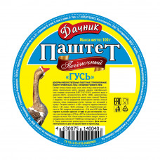 Паштет Дачник Печеночный Гусиный 100г
