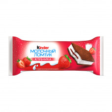 Пирожное Киндер Молочный Ломтик Клубника 28г