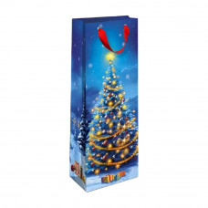 Пакет Подарочный Новогодний 12*11*36см