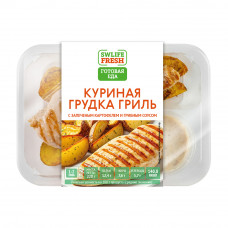 Грудка Куриная Картофель и Грибной Соус 220г Swlife Fresh