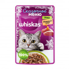 Корм Влажный для Кошек Whiskas Сказочное Меню Утка Соус 75г