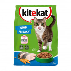 Корм Сухой для Кошек Kitekat Улов Рыбака 1,3кг