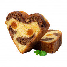 Кекс Нарезной Сердце Мое Шоколадная Начинка Абрикос