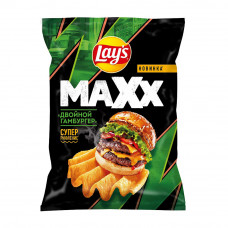 Чипсы Lays Махх Двойной Гамбургер 100г Чипсы Lays Махх Двойной Гамбургер 100г