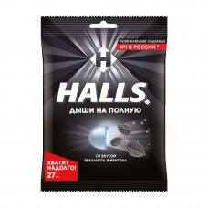Карамель Леденцовая Halls Экстра Ментол и Эвкалипт 76г