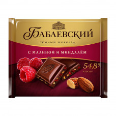 Шоколад Бабаевский Темный с Малиной и Миндалем 70г