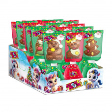 Шоколад Фигурный Мок Мок с Печеньем Новогодняя Коллекция 24г