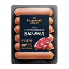 Сосиски Black Angus с Мраморной Говядиной 450г Сосиски Black Angus с Мраморной Говядиной 450г