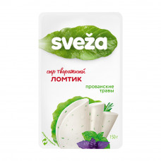 Сыр Творожный Sveza Белый Ломтик Прованские Травы 60% 150г